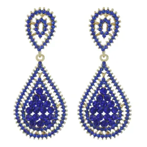 Kathrina Earrings - Sapphire