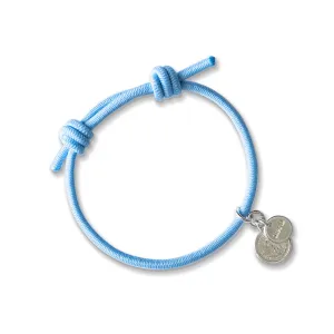 KNOT BRACELET VANILLA SKY BLUE