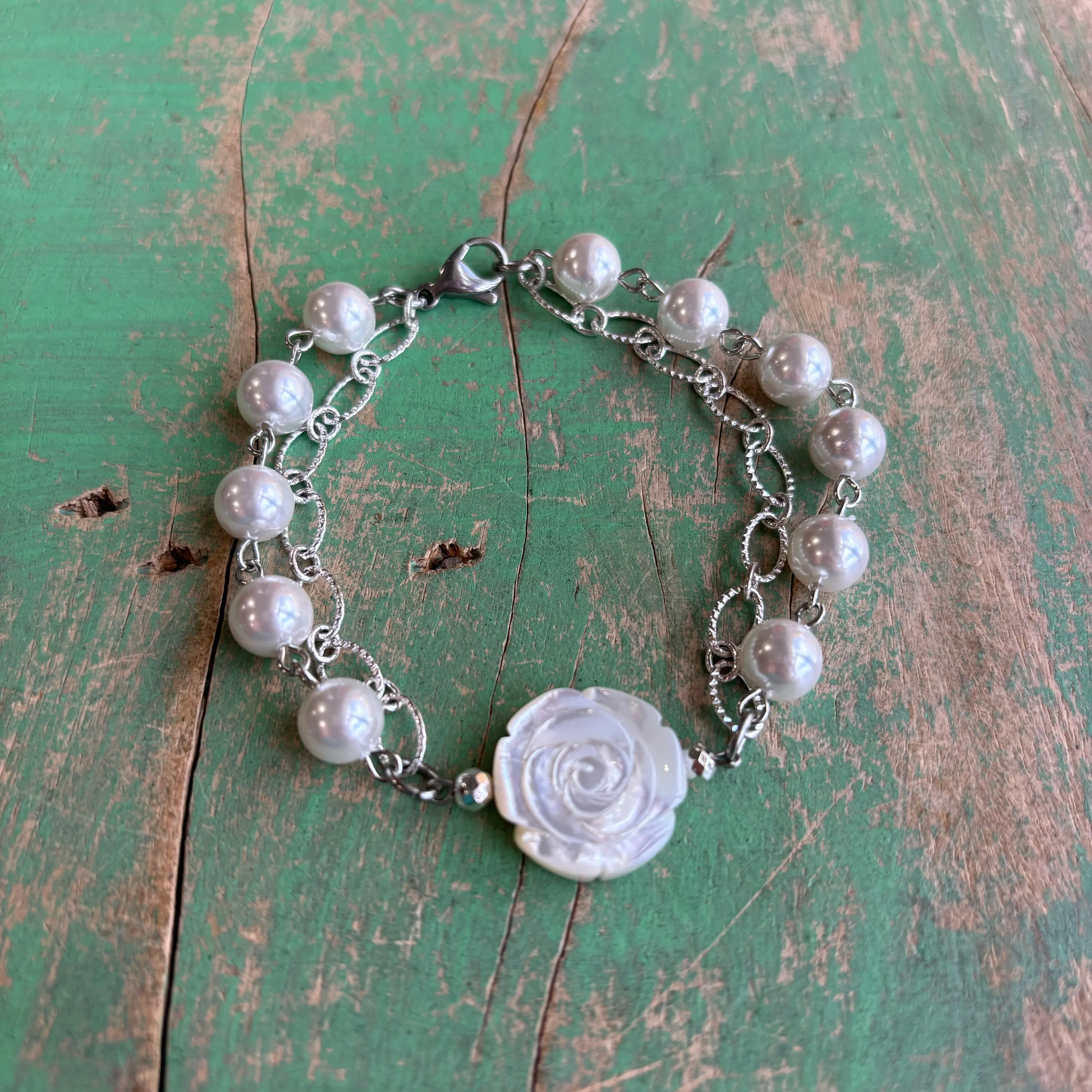 Lady's Rose Necklace, Bracelet or Earrings