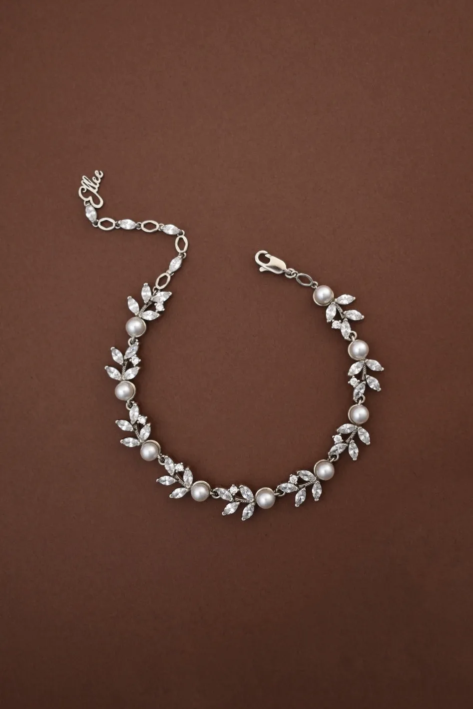 LEEN Simulated Diamond and Pearl Jewelry Set