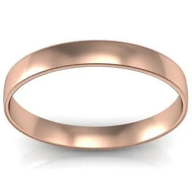 Milgrain Wedding Ring 3mm