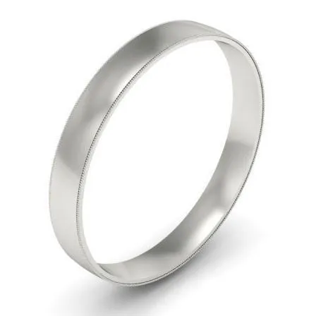 Milgrain Wedding Ring 3mm