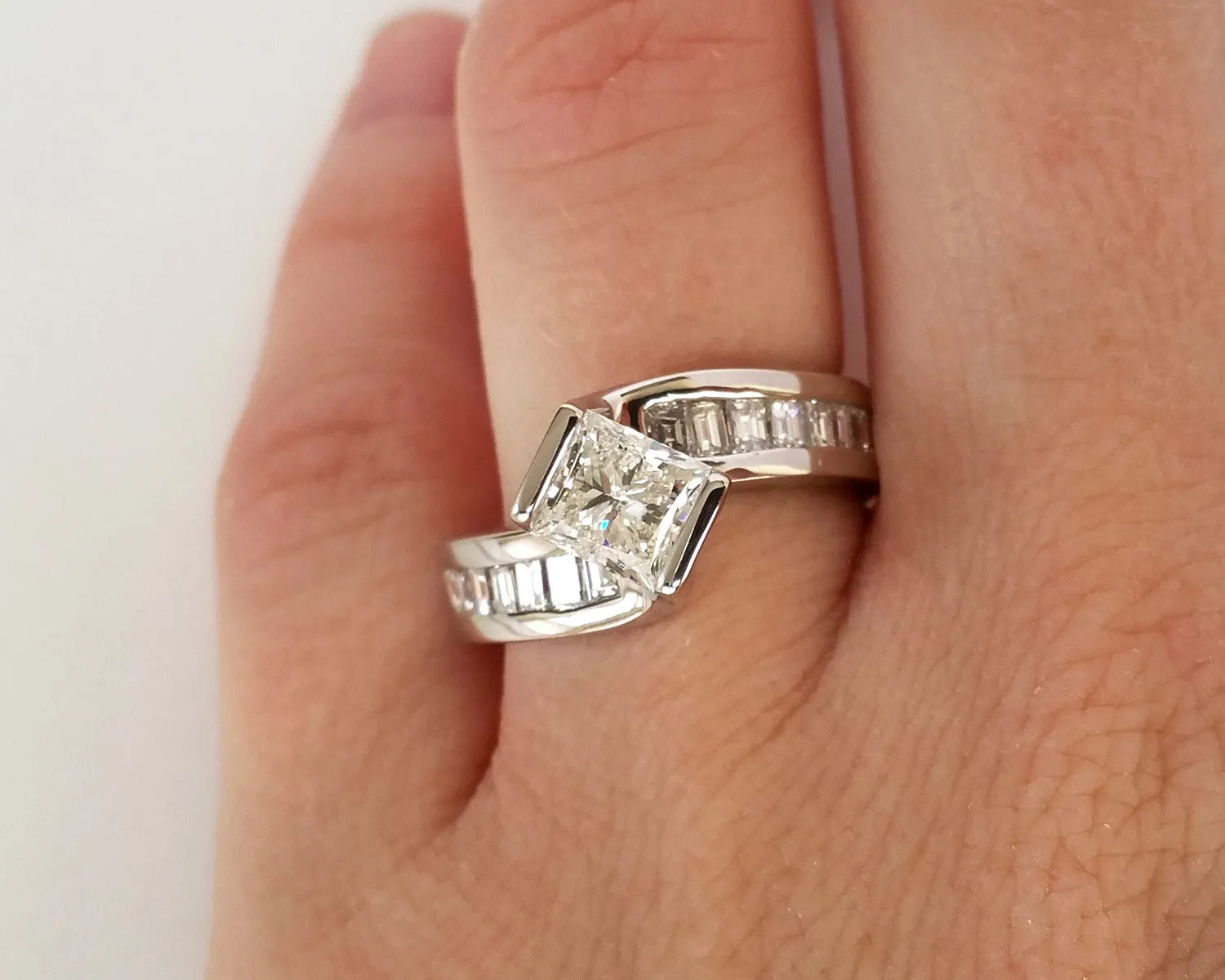 Modern Twist Wedding Ring Redesign