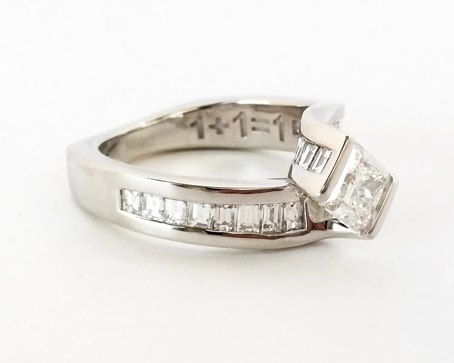 Modern Twist Wedding Ring Redesign