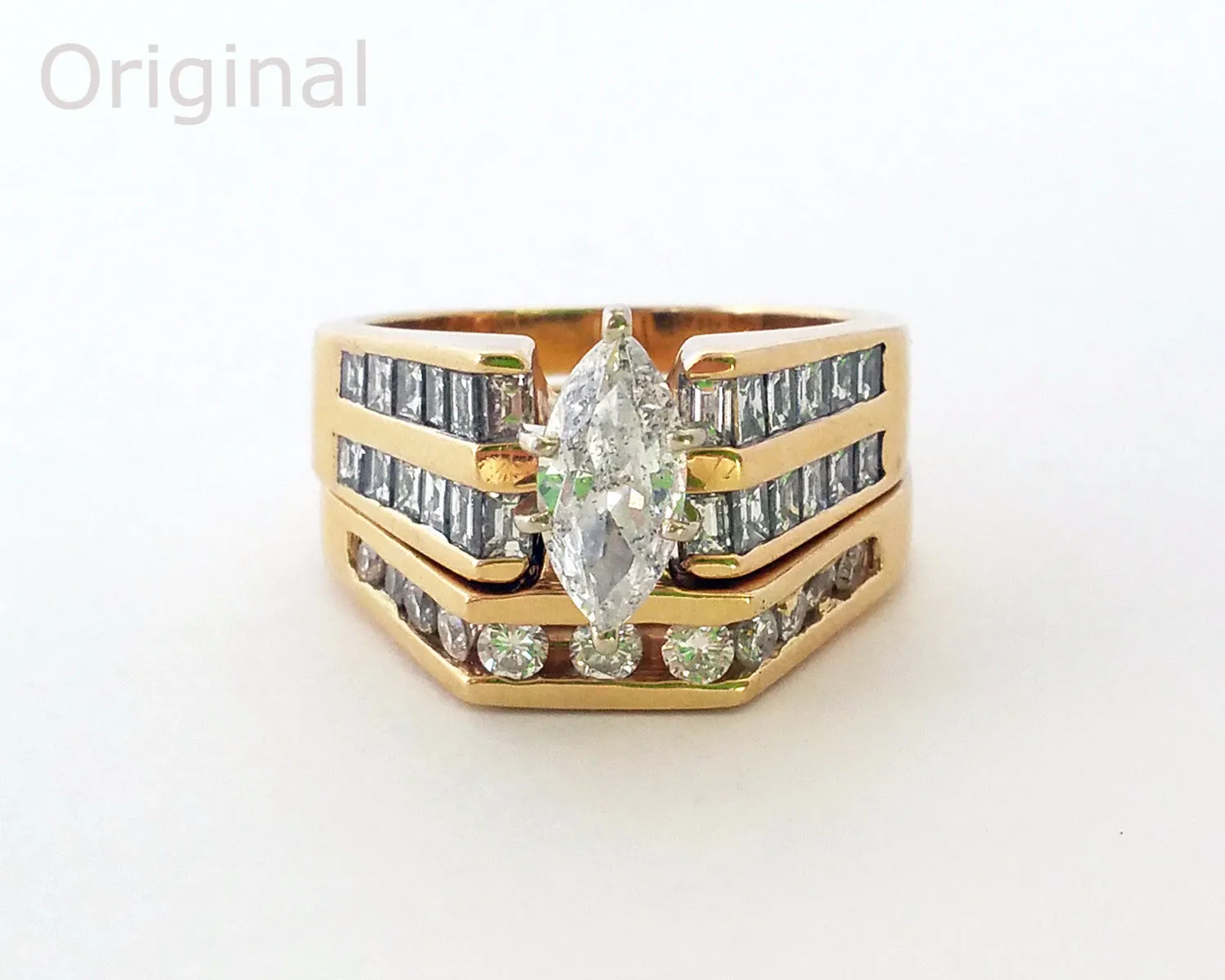 Modern Twist Wedding Ring Redesign