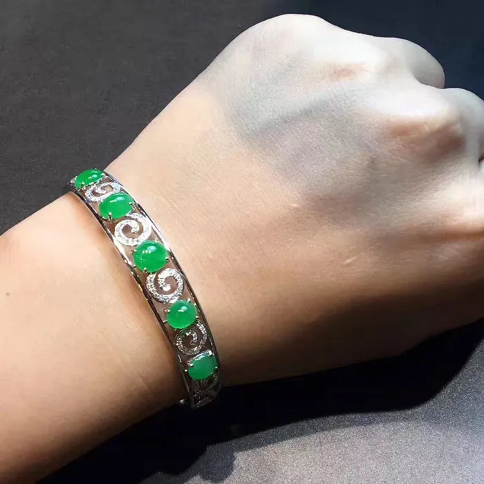 Natural Jade Bracelet Jadeite Bracelet NBT16