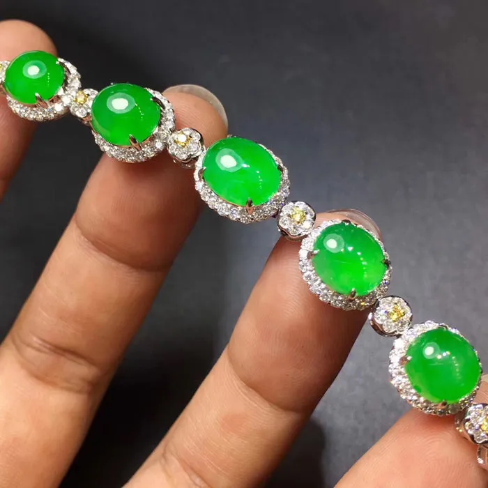 Natural Jade Bracelet Jadeite Bracelet NBT27