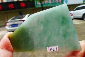 Natural Jade Rough Jadeite Raw (100g,8.2X5.2X0.8cm)