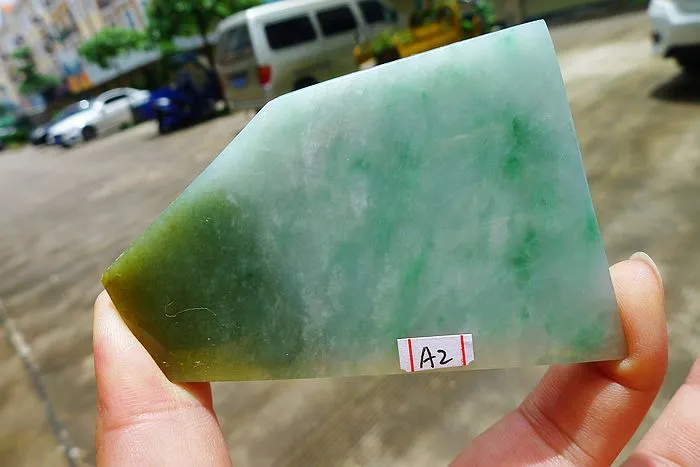 Natural Jade Rough Jadeite Raw (100g,8.2X5.2X0.8cm)