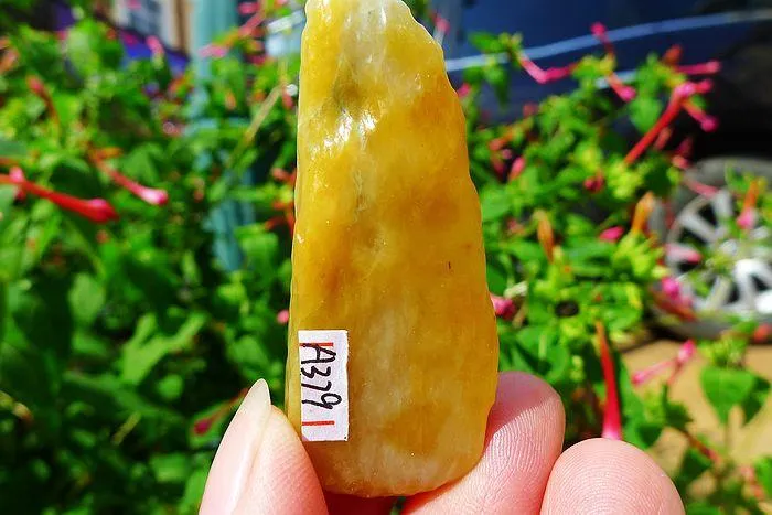 Natural Jade Rough Jadeite Raw (24g,5.7X2.2X0.9cm)