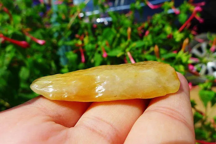 Natural Jade Rough Jadeite Raw (24g,5.7X2.2X0.9cm)