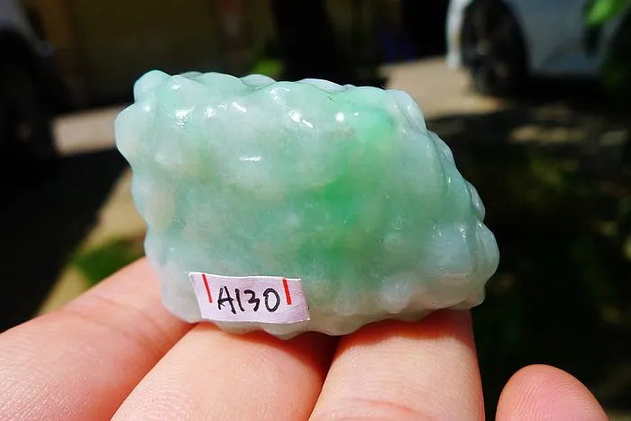 Natural Jade Rough Jadeite Raw (34g,3.8X2.6X1.6cm)