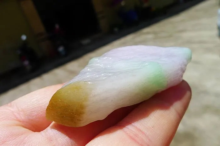 Natural Jade Rough Jadeite Raw (42g,6X2.9X1.4cm)