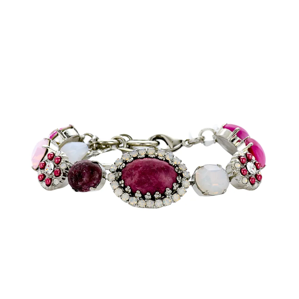 Oval Halo Bracelet in "Cherry Blossom" *Custom*