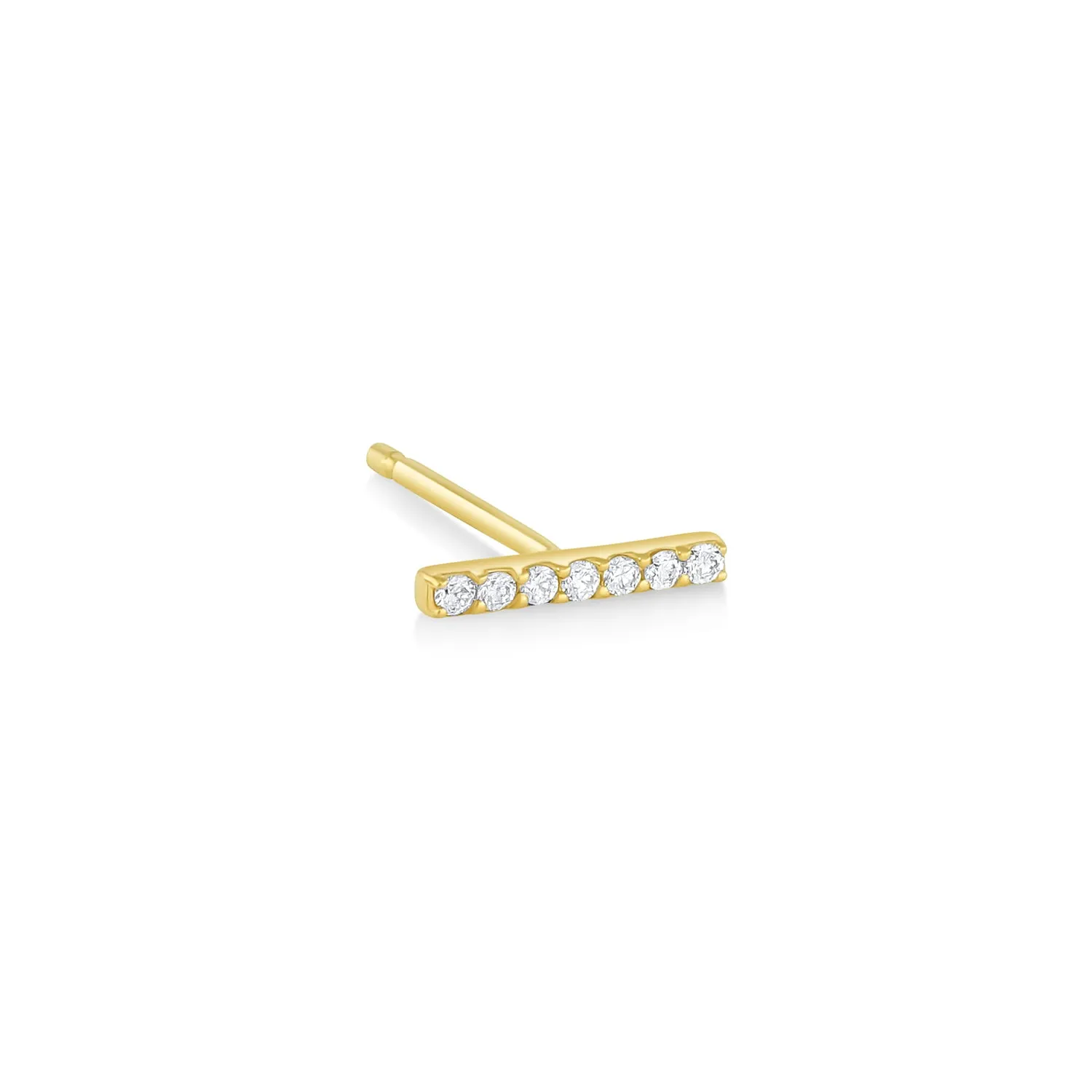 Pavé Bar Stud Earring
