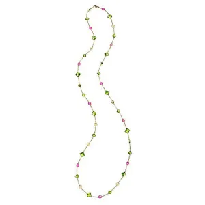 Peridot and Pink Sapphire Florentine Sautoir