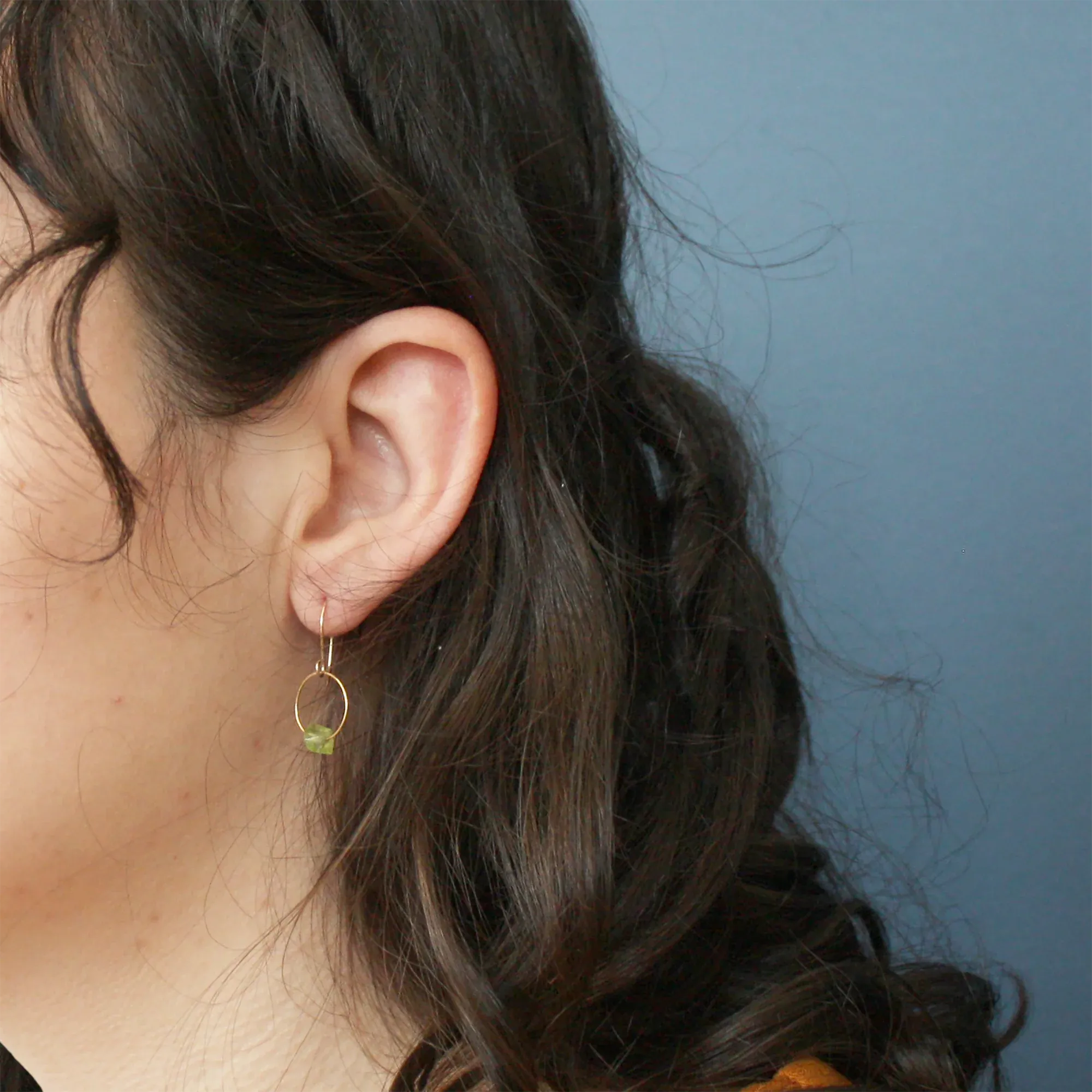Peridot Birthstone Earring - Gold-Fill   Peridot