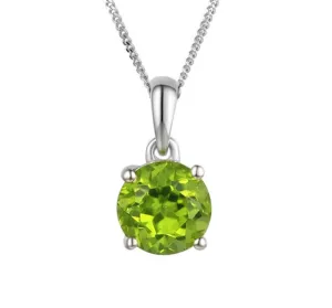 Peridot Purity Pendant Necklace