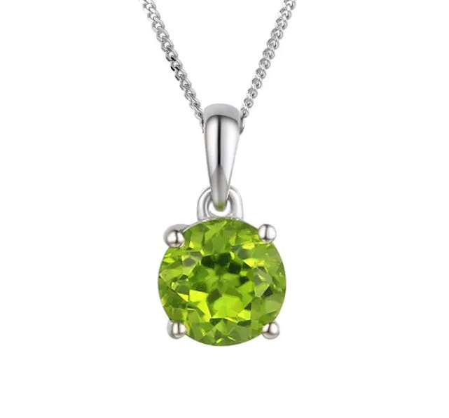 Peridot Purity Pendant Necklace