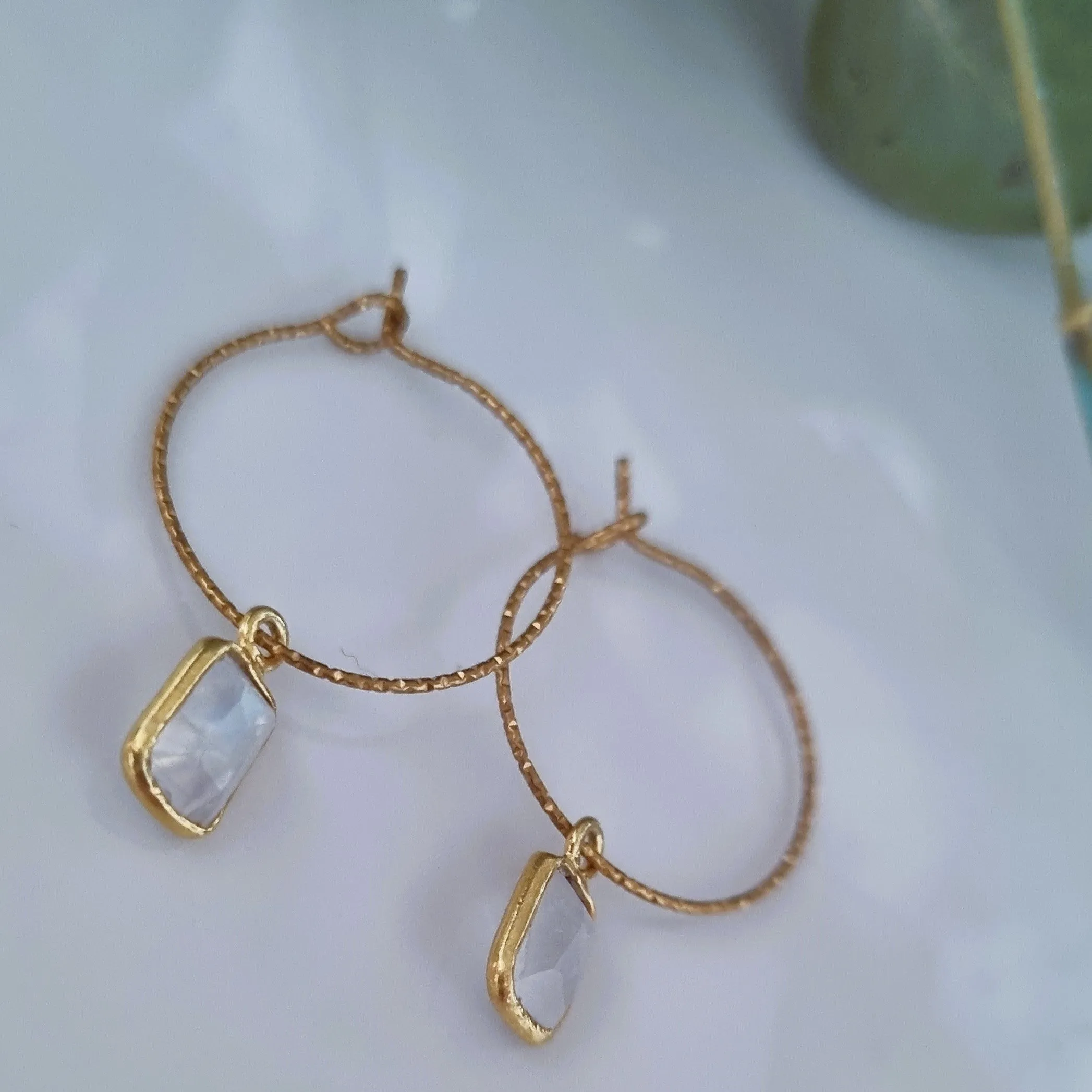 Precious stones earrings