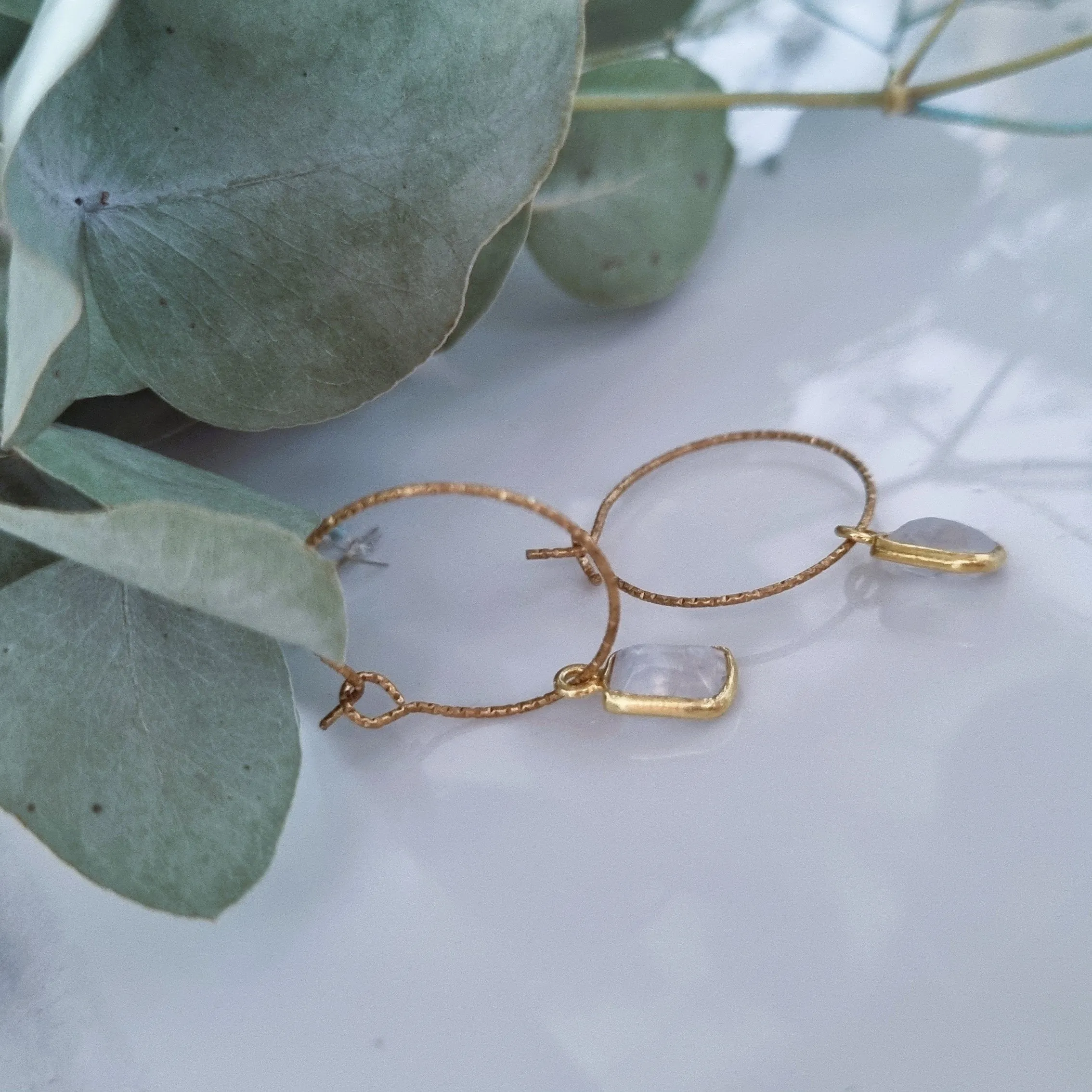 Precious stones earrings