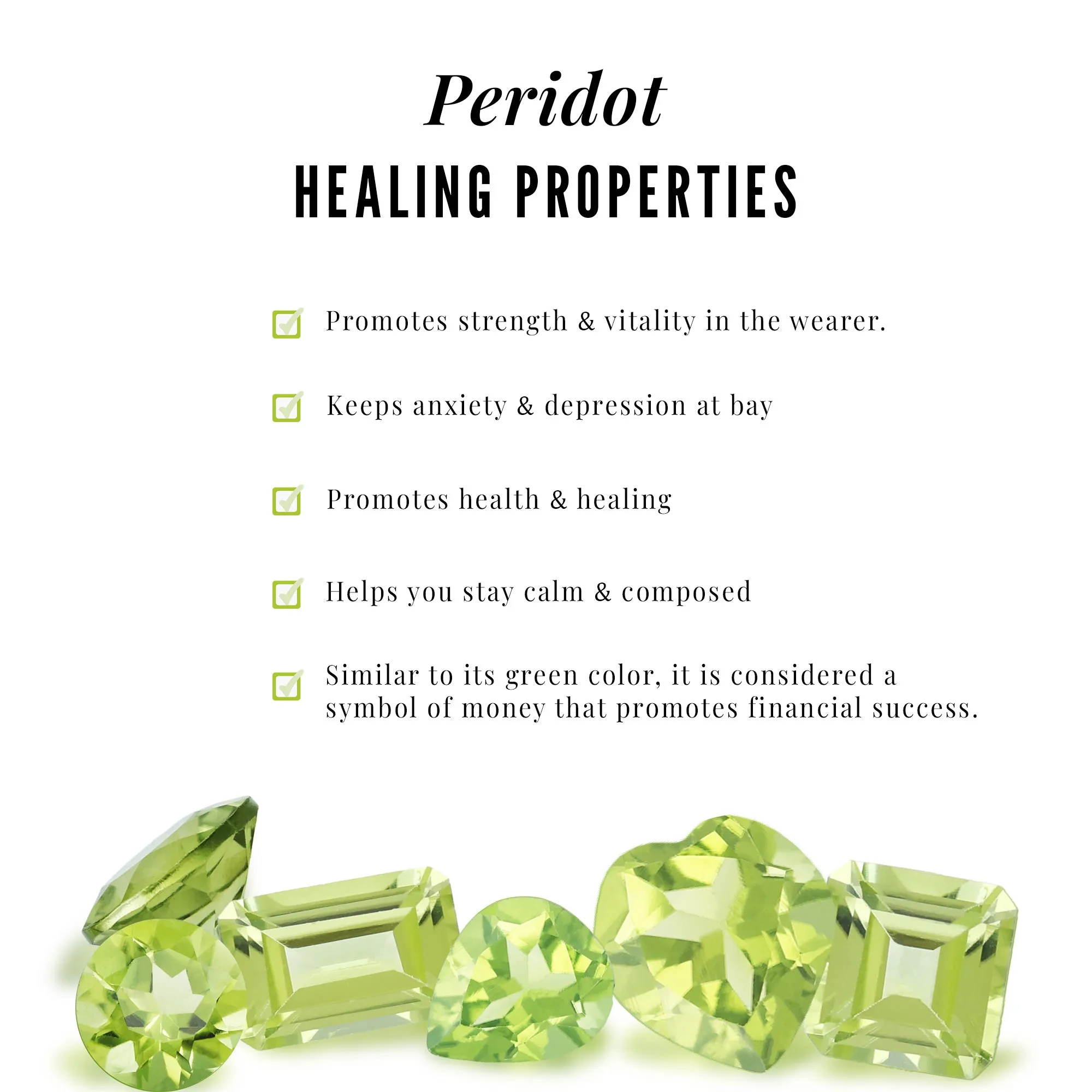 Princess Cut Peridot Modern Jewelry Set with Diamond