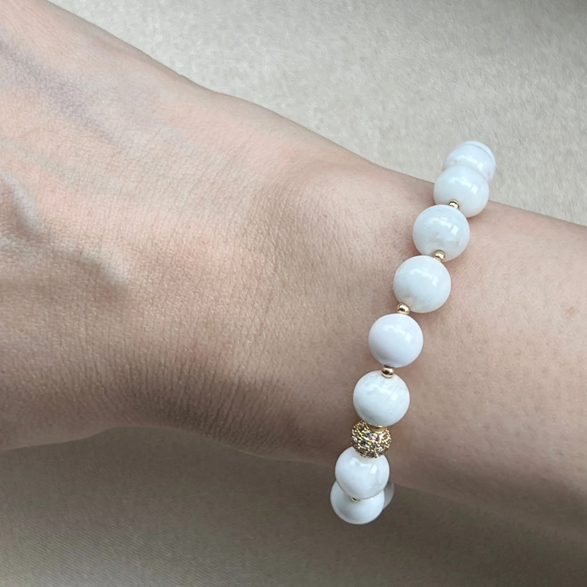 Prosperous Phantom Quartz Baby Diadem Bracelet