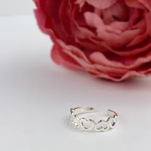 Queen of Hearts Toe Ring - VTR112