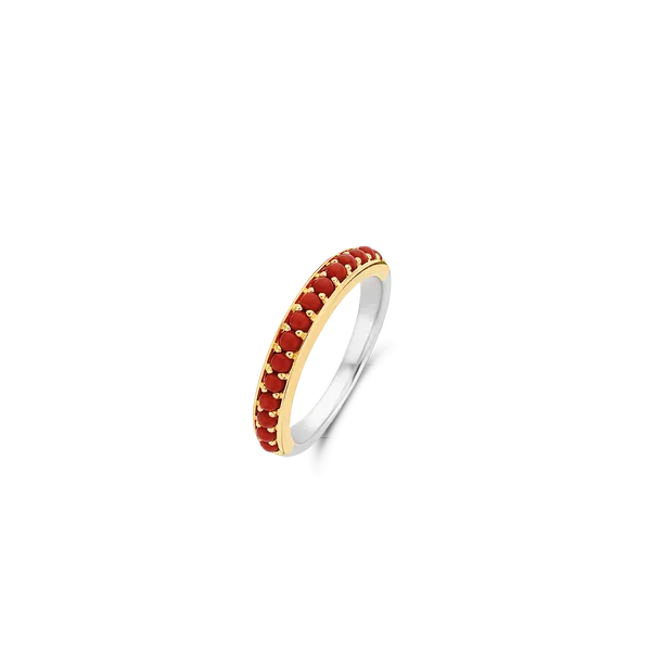 Radiant Coral Ring