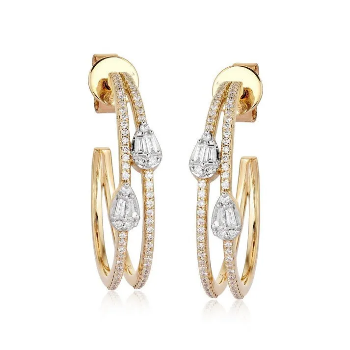 Radiant Eclipse Hoops Earrings