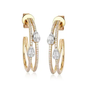 Radiant Eclipse Hoops Earrings