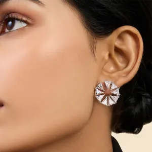 Radiant Orange Peel Earrings