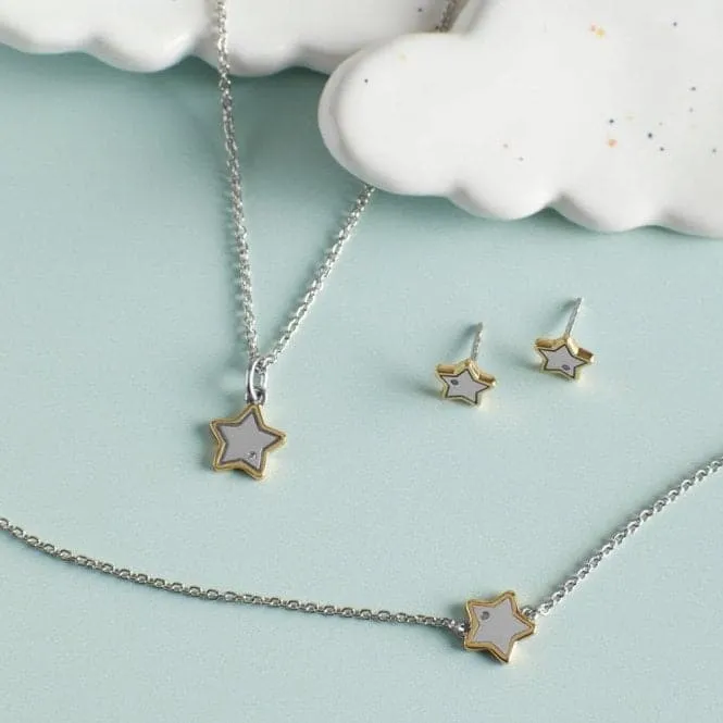 Recycled Silver & Gold Plated Star Bracelet B5371