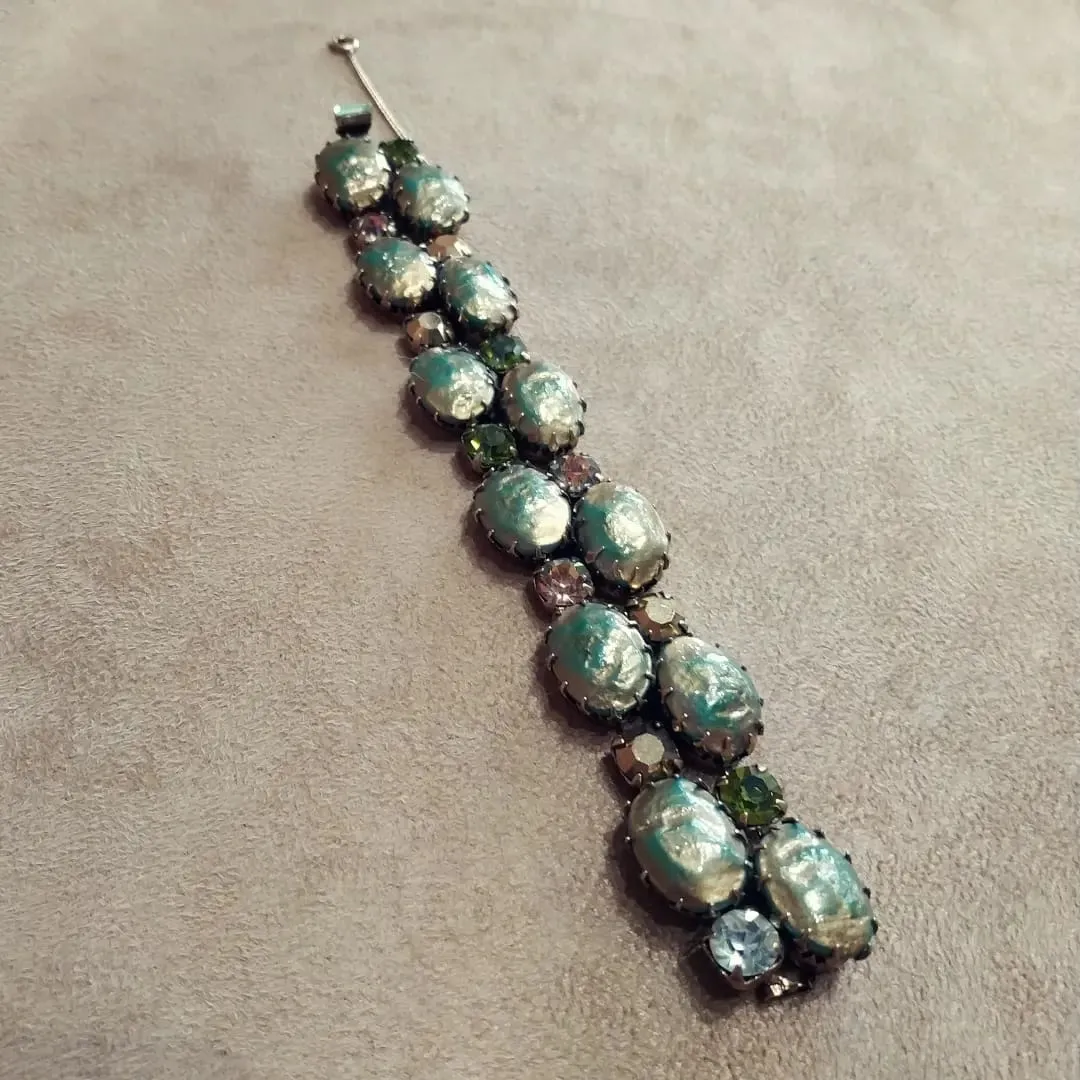 Regency Vintage bracelet in Green with double width