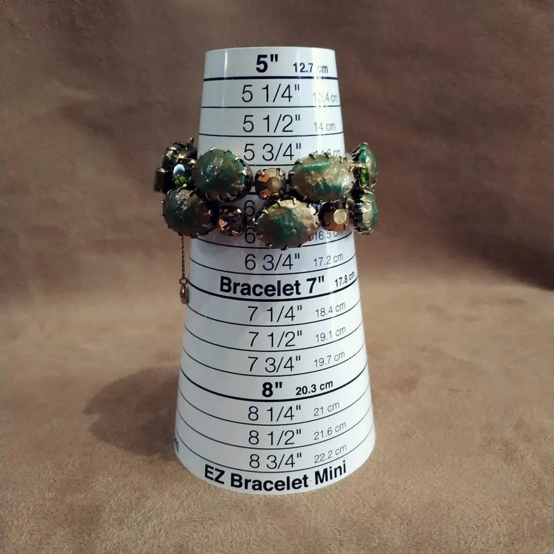 Regency Vintage bracelet in Green with double width