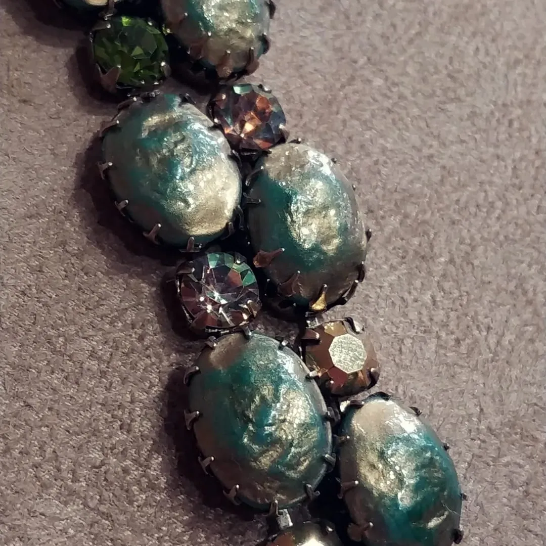 Regency Vintage bracelet in Green with double width