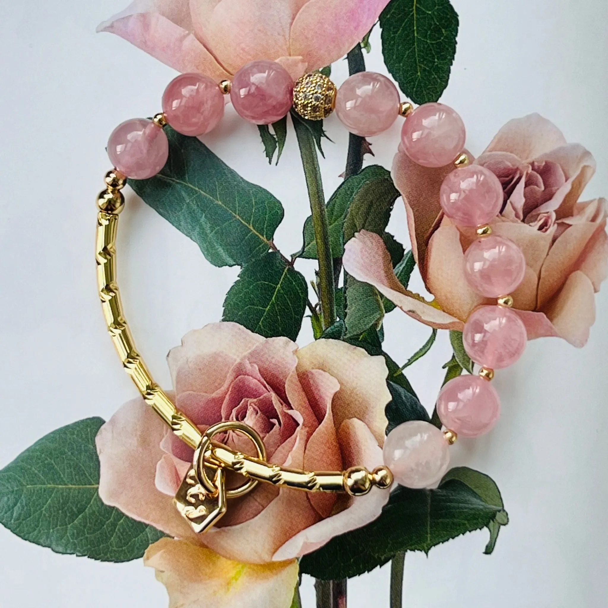 Rhapsodic Rose Quartz Baby Diadem Bracelet