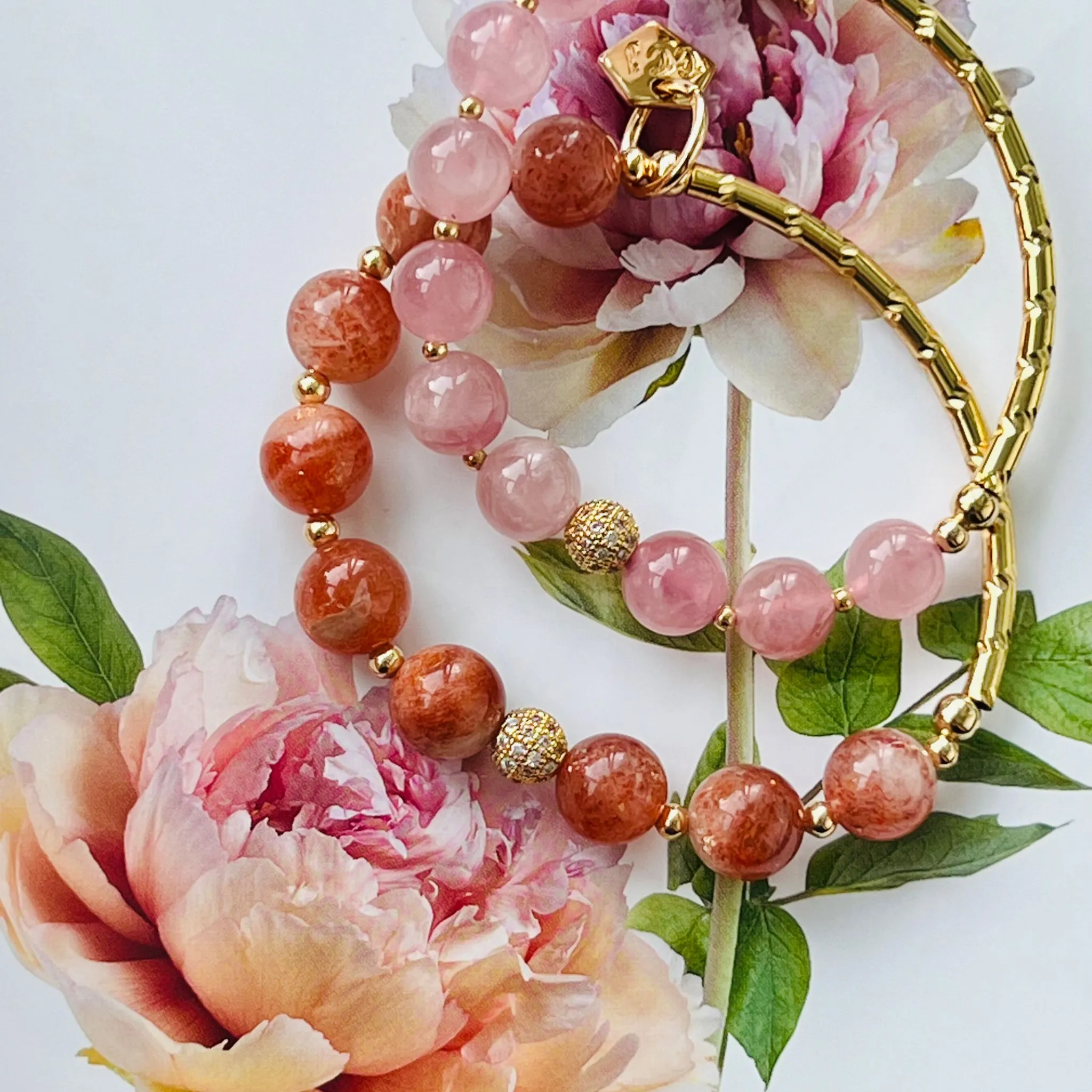 Rhapsodic Rose Quartz Baby Diadem Bracelet