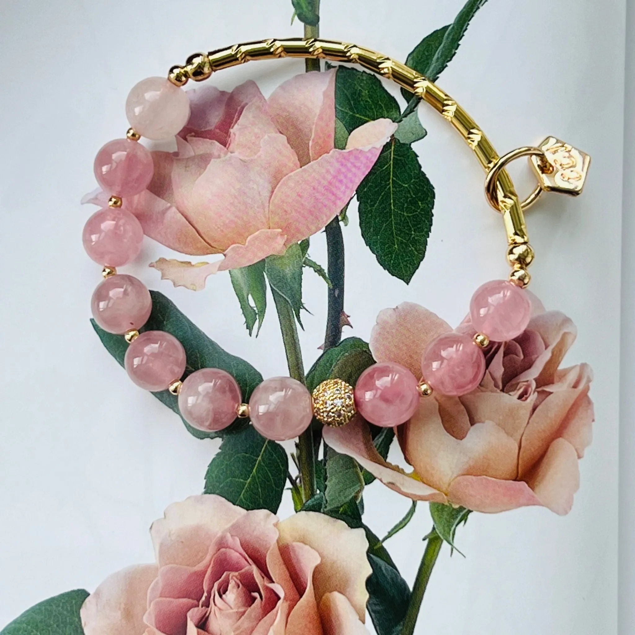 Rhapsodic Rose Quartz Baby Diadem Bracelet