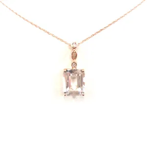 Rose Gold Solitaire Pendant