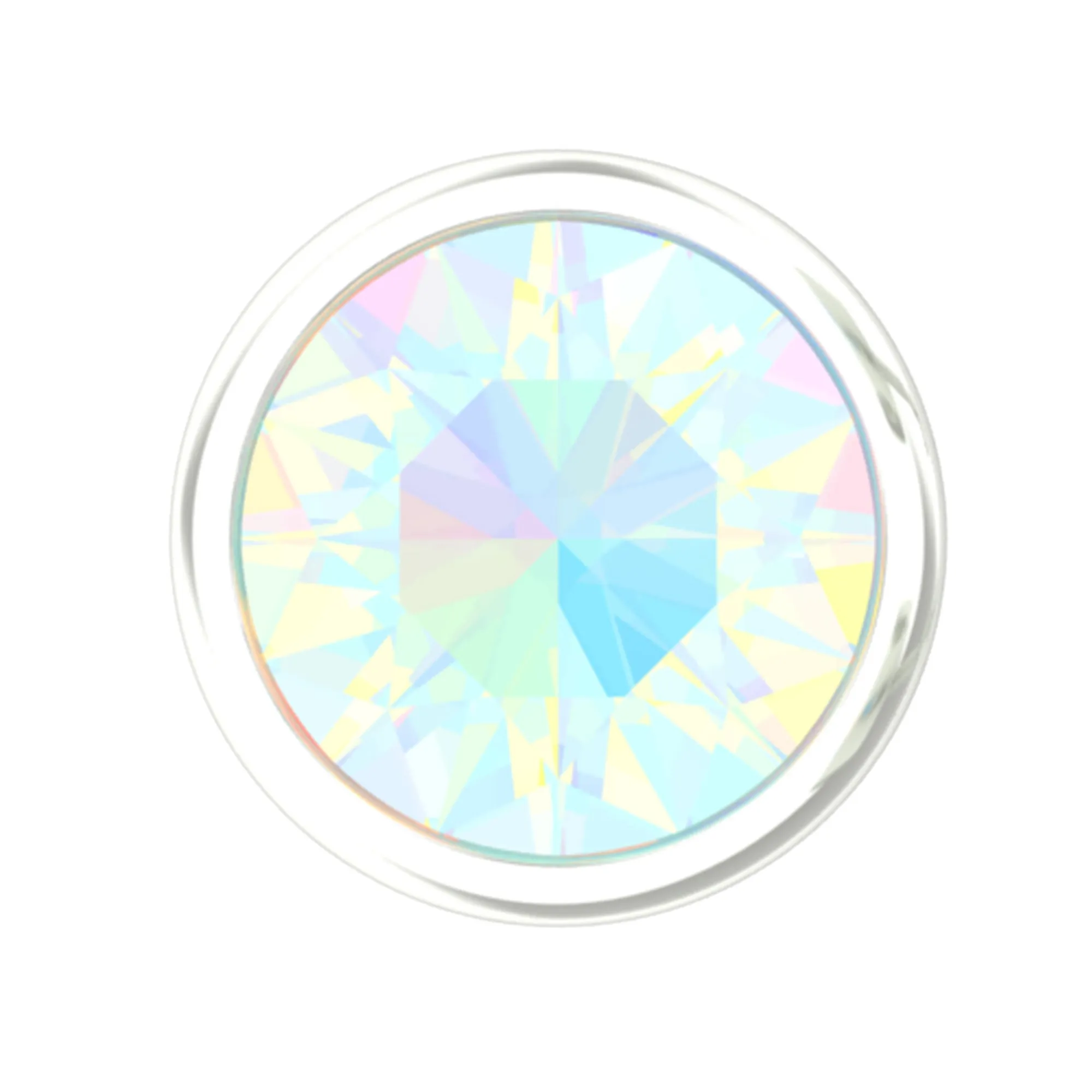 Round Ethiopian Opal Helix Earring in Gold
