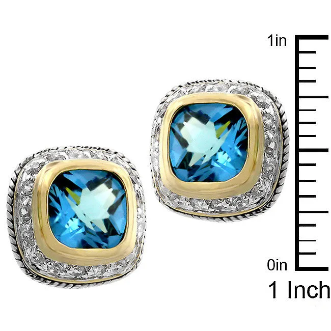 Royal Topaz Stud Earrings