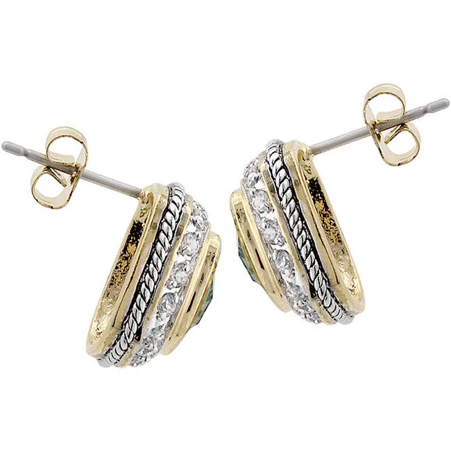 Royal Topaz Stud Earrings