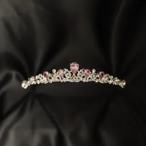 Sadie's Tiara in Pink & Silver