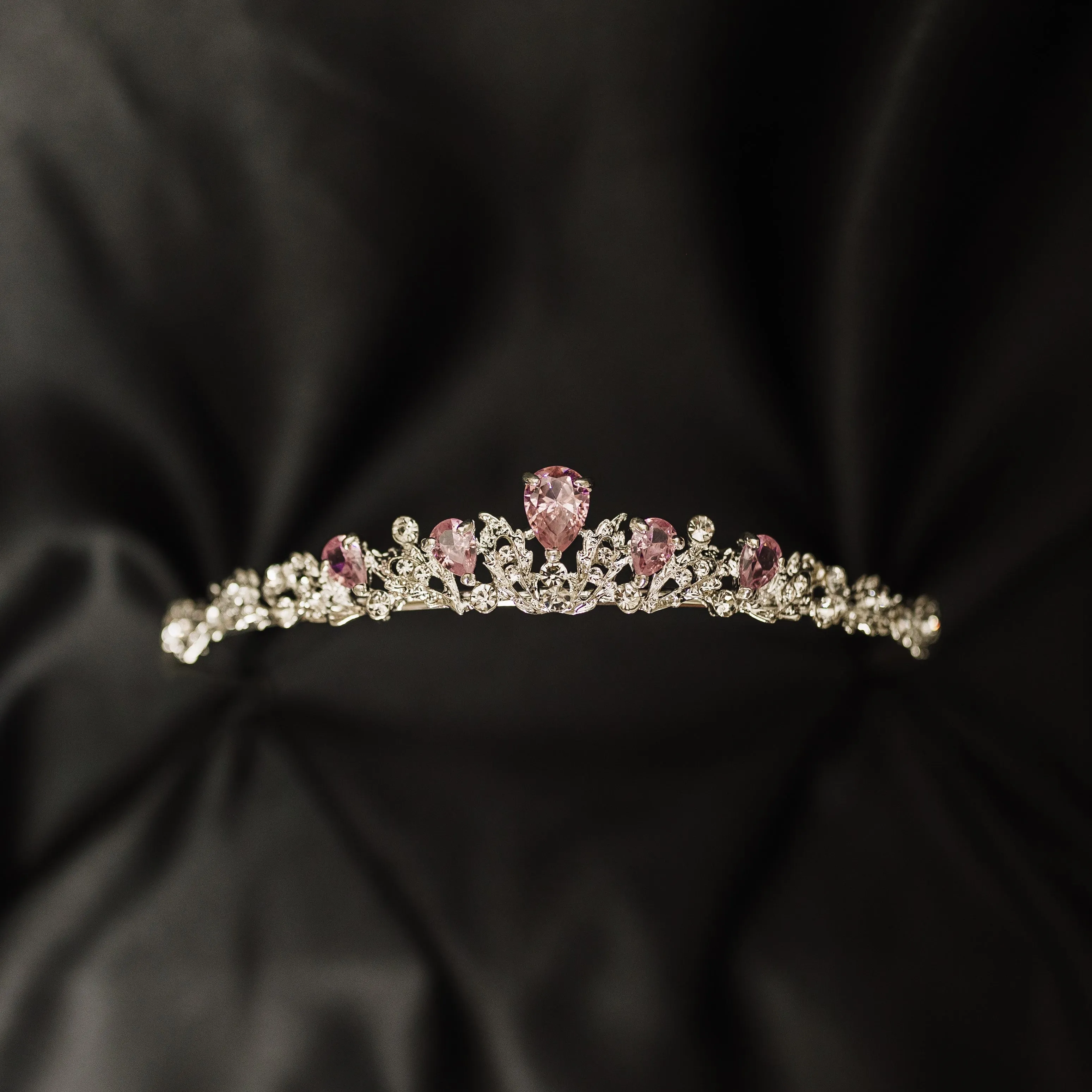 Sadie's Tiara in Pink & Silver