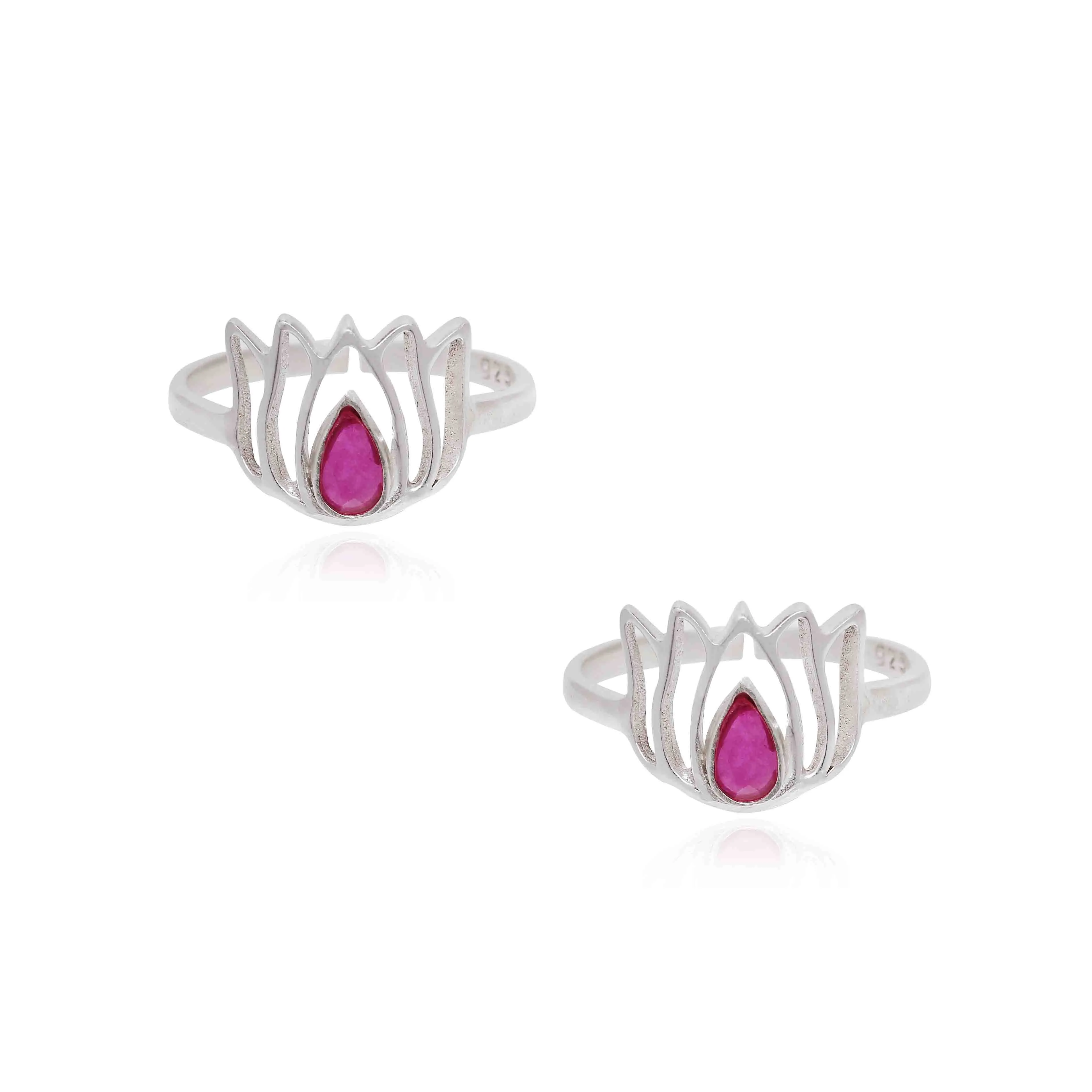 Set Of Three Silver Toe Rings (10)