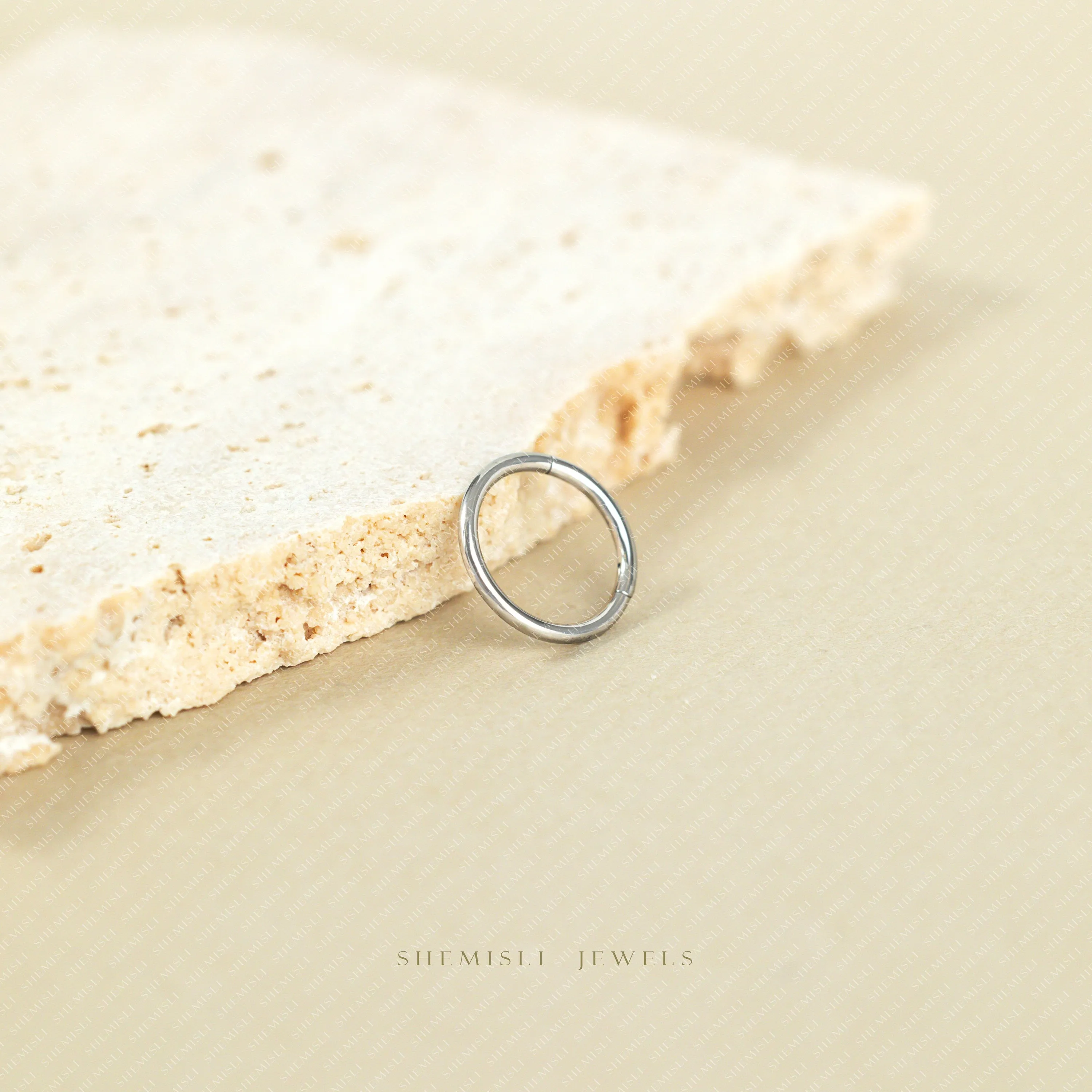 Simple Round Plain Daith Ring, Daith Hoop, 18ga, 16ga, ID 6-12mm, Unisex, G23 Titanium, SHEMISLI SH446...SH456...
