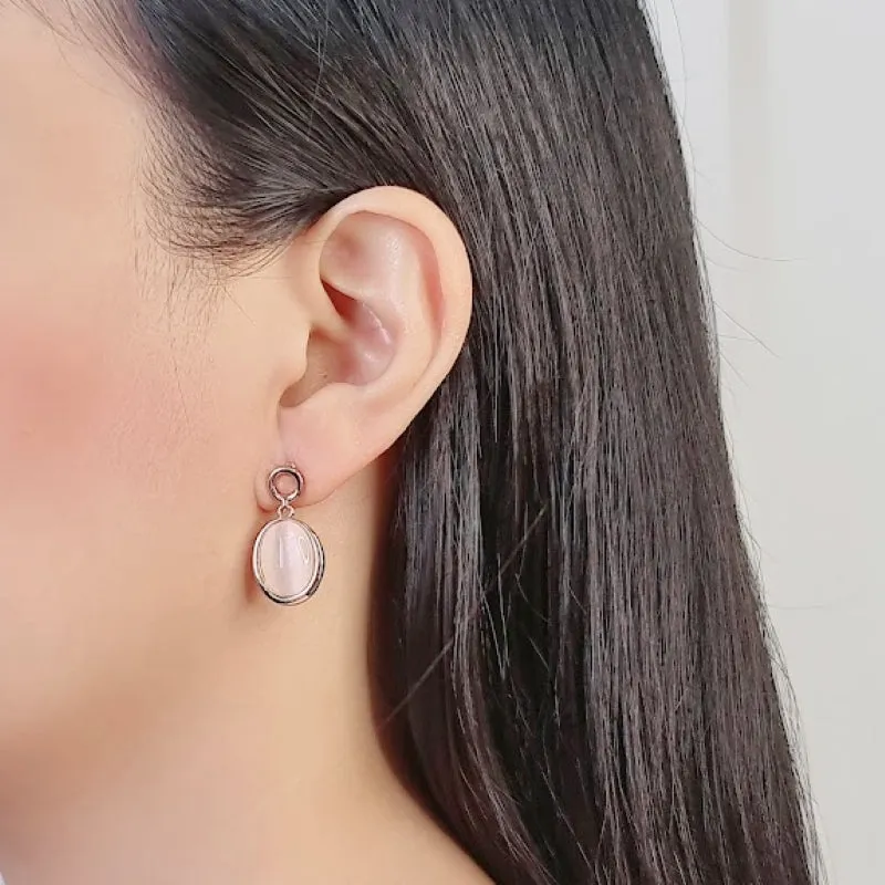 Simulated Moonstone Earrings