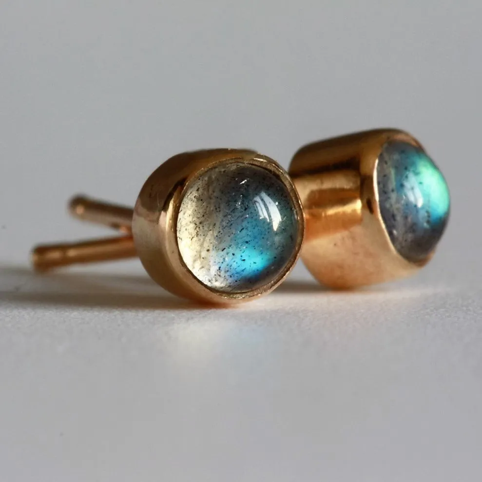 Solid Gold Galaxy Earrings