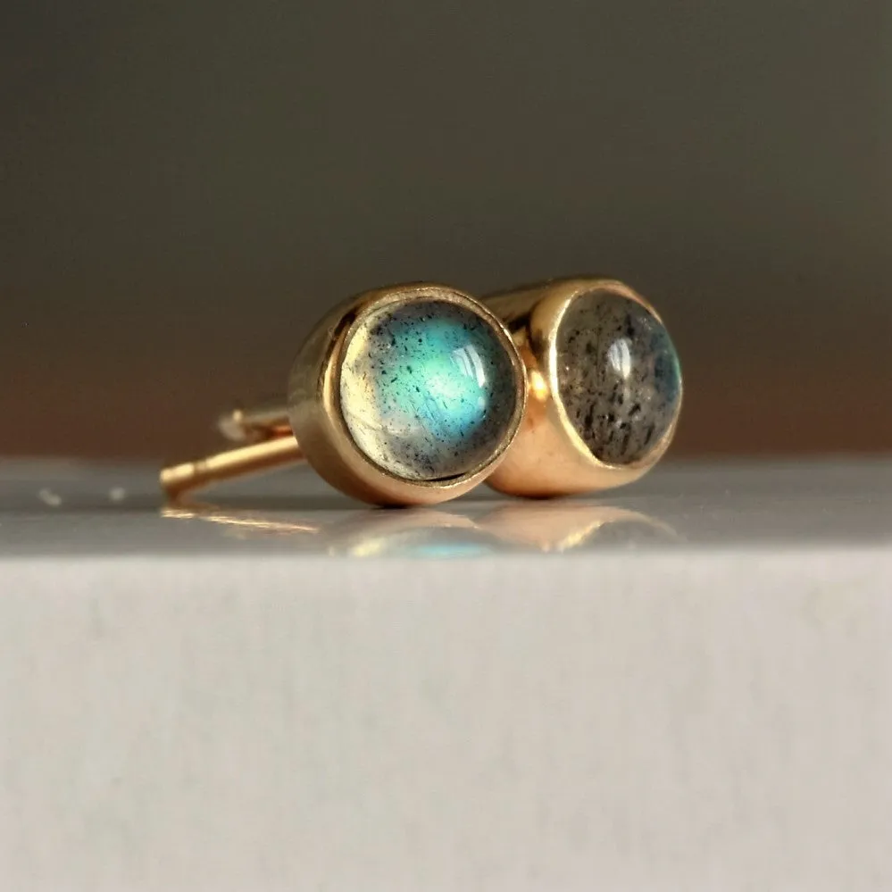 Solid Gold Galaxy Earrings